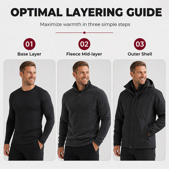⌛Limited-Time Offer-Men’s Warm Fleece Quarter-Zip Pullover