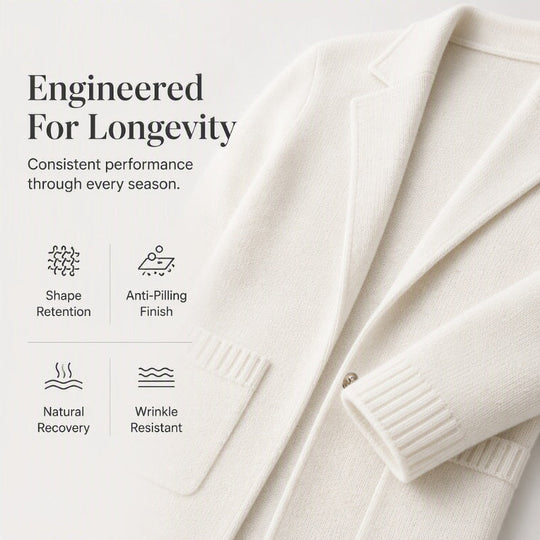 ✨ Blazer Look, Cardigan Comfort | Women's Lapel-Collar Knit Cardigan