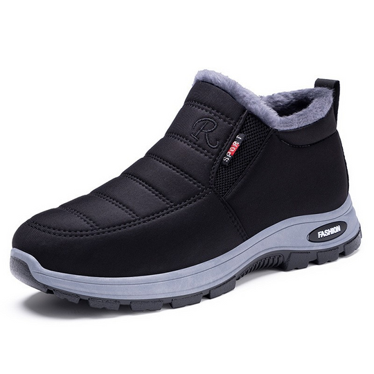 ❄️ Cold-Weather Comfort | Men's Warm Plush-Lined Slip-On Snow Boots