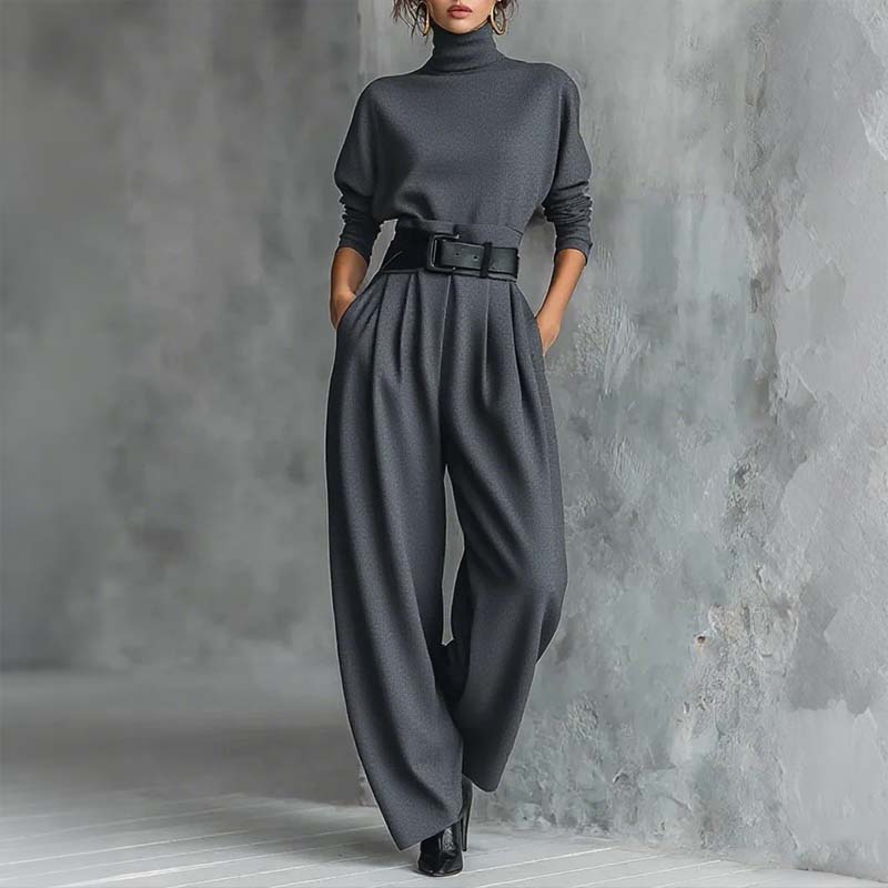 Bestseller🏆👚 Top & Pants Set – Includes Matching Belt