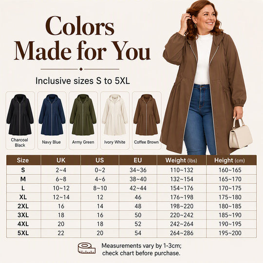Women's Casual Loose Mid-Length Hooded Jacket