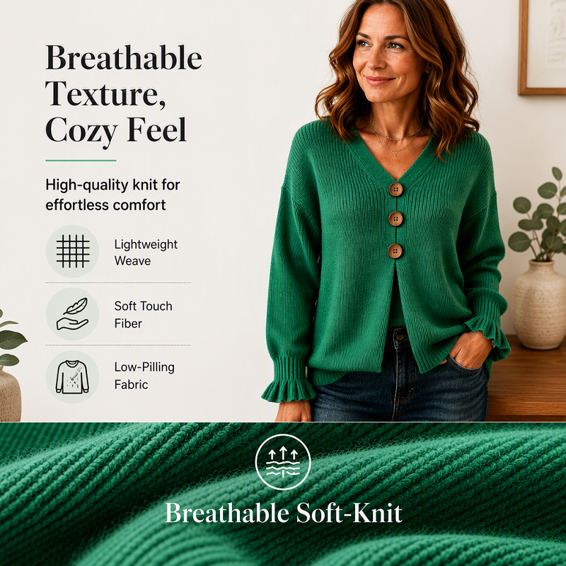 💖2026 Autumn’s Sale 70% OFF✨🍂Women’s V-Neck Knit Jumper – Flattering, Cosy & Effortlessly Chic