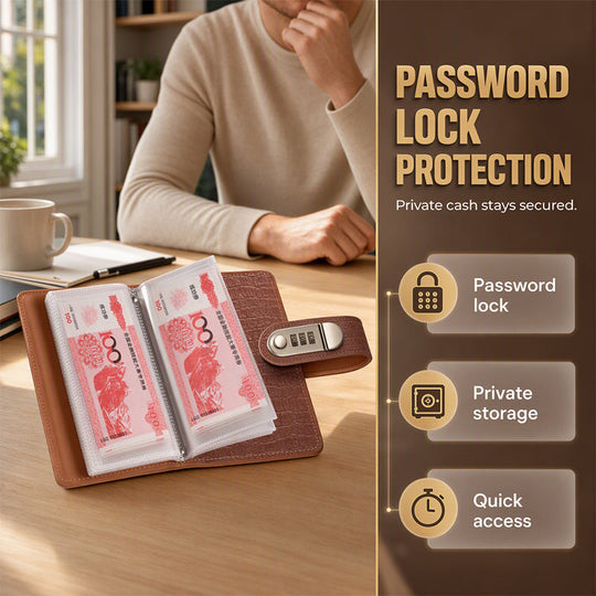 💵Savings Notebook with Combination Lock📓