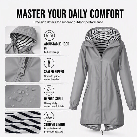 🌧️ Ready When the Weather Turns⚡️Women's Waterproof Hooded Outdoor Jacket