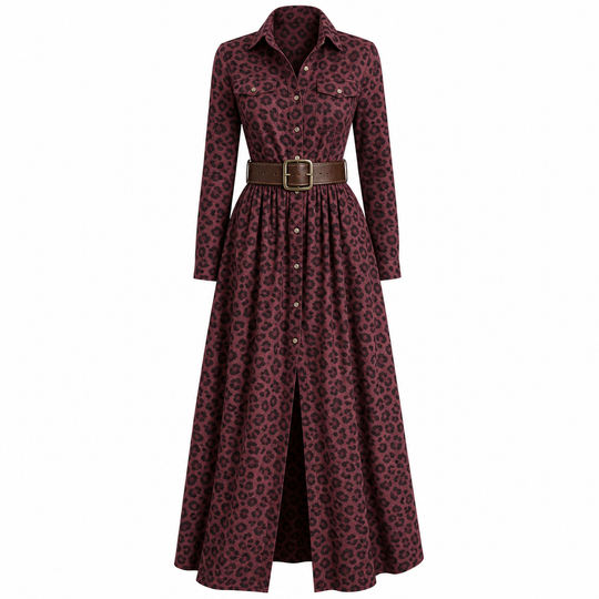 ✨ French-Inspired Elegance | Women's Plaid Cinched-Waist Pleated A-Line Dress