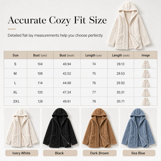 👚✨Women's Casual Plush Solid Color Cardigan✨