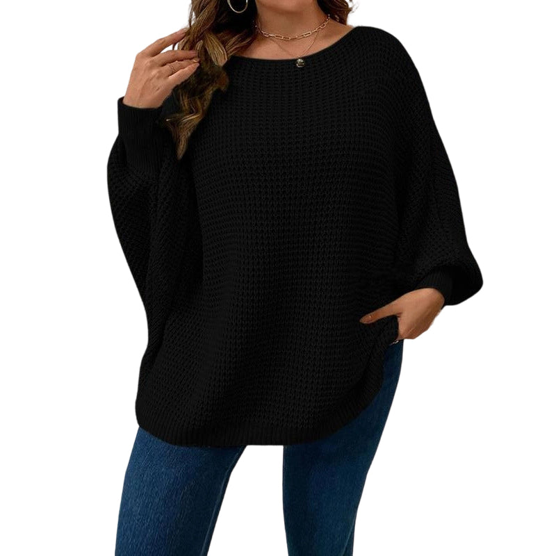 🥳AUTUMN HOT SALE🥳🍂50K+ SOLD!💥50% OFF! 👚Women's Loose Batwing Sleeve Knit Sweater