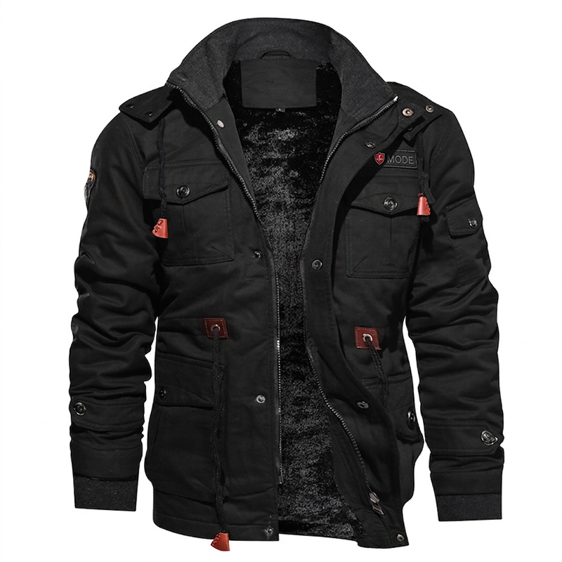 🖤Black Friday Sale:50% OFF🖤✨ Men's Winter Thermal Jacket – Detachable Hood, Soft Lining & Timeless Design – Ideal for Winter, Travel & Cold Days