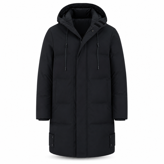 🧥 🔥 Men's Casual Mid-Length Padded Winter Thickened Warm Outerwear Coat Plus Size