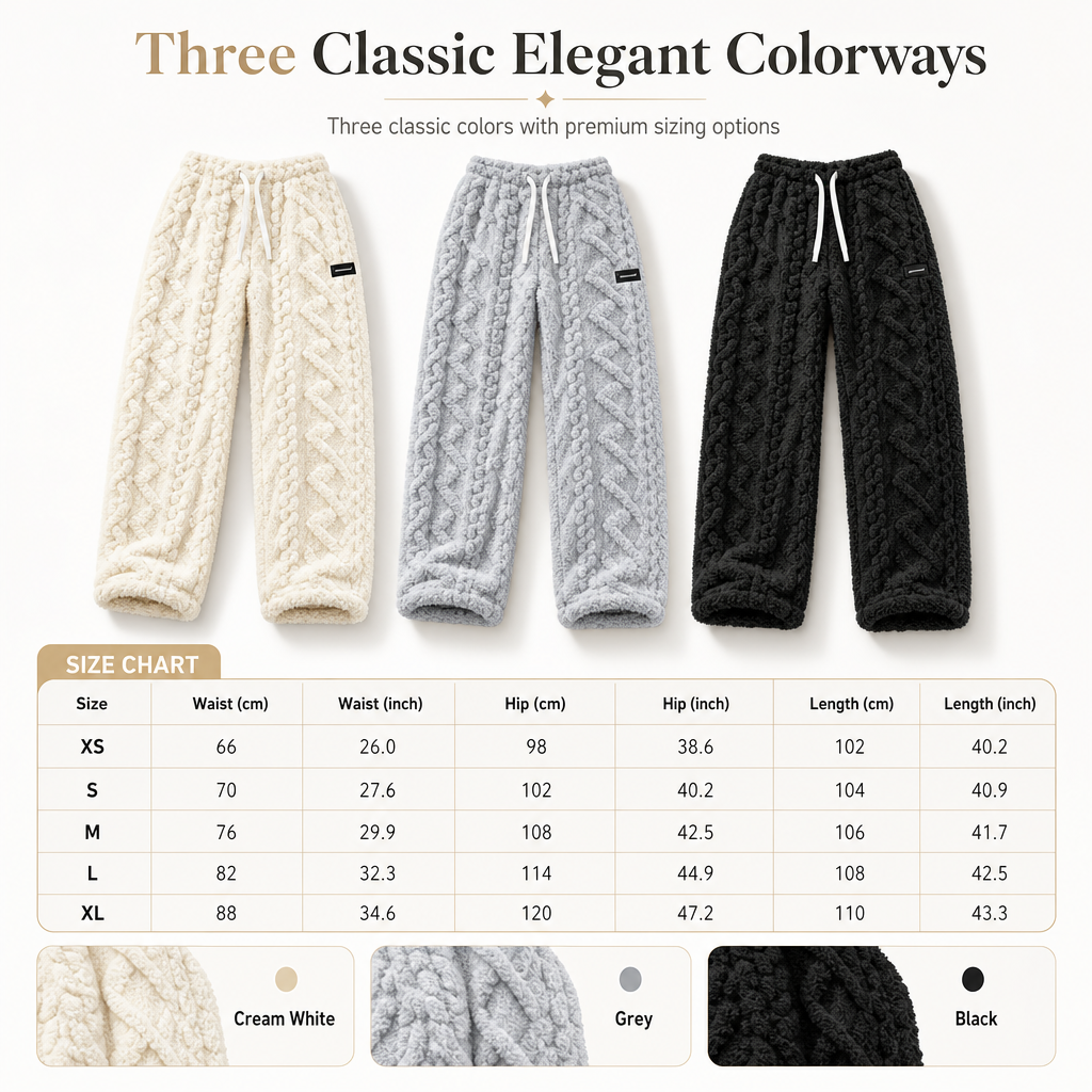 ✨👖Women's Casual Warm Flannel Lined Lounge Pants