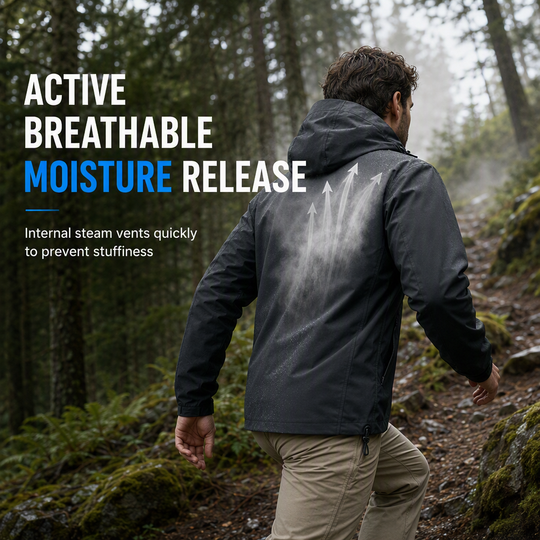 🌧️ Weather-Ready Protection, Easy Movement | Unisex Hooded Softshell Jacket