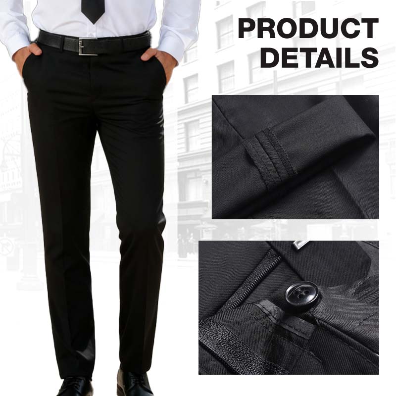 💼 Sharp Look, Easy Movement | Men's Lightweight Stretch Suit Pants