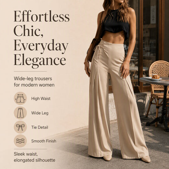 👖Women's Casual High-Waisted Wide-Leg Pants🛍️✨