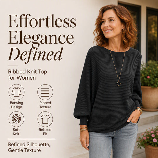 👚Women's Oversized Ribbed Knit Sweater