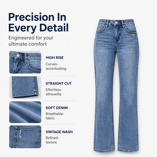 👖 Women's Casual Stretchy High-Waisted Jeans✨