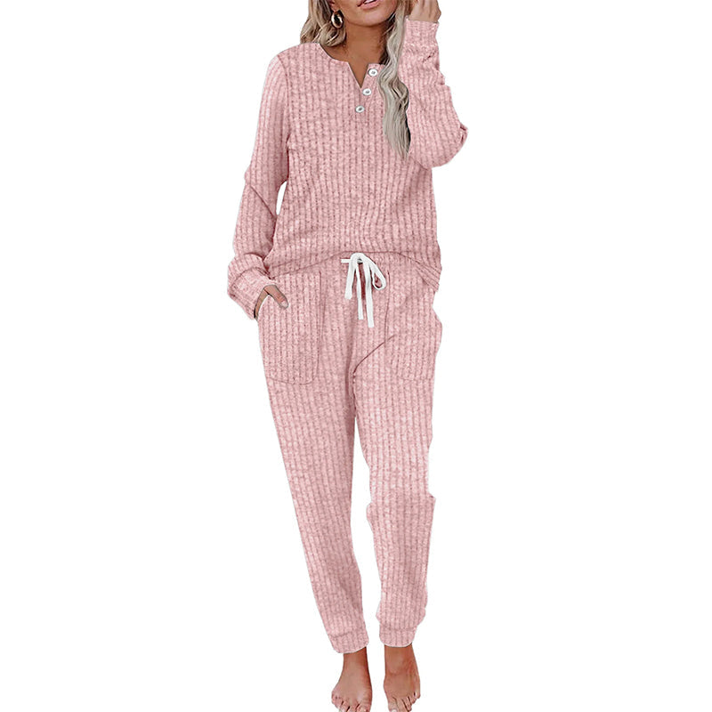 ☀️Hot Sale-50% OFF🍂Women's Cozy Top & Drawstring Joggers 2-Piece Set
