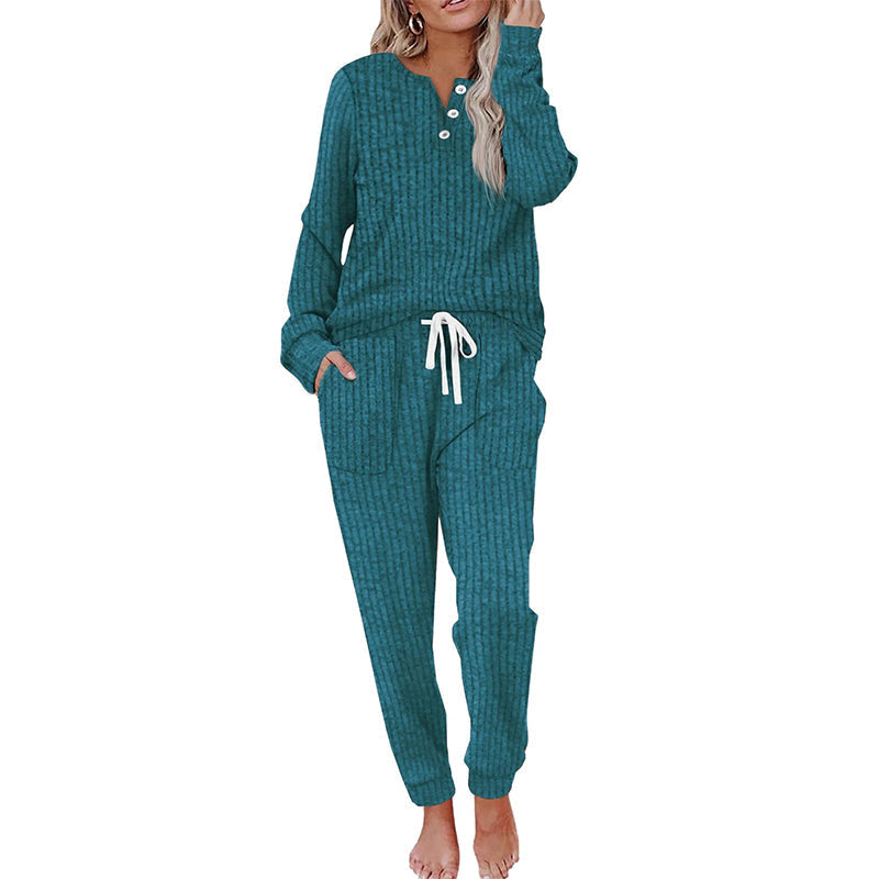 ☀️Hot Sale-50% OFF🍂Women's Cozy Top & Drawstring Joggers 2-Piece Set