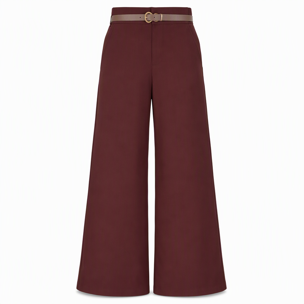 Women's Casual Wide Leg Suit Pants Autumn Winter Long Trousers