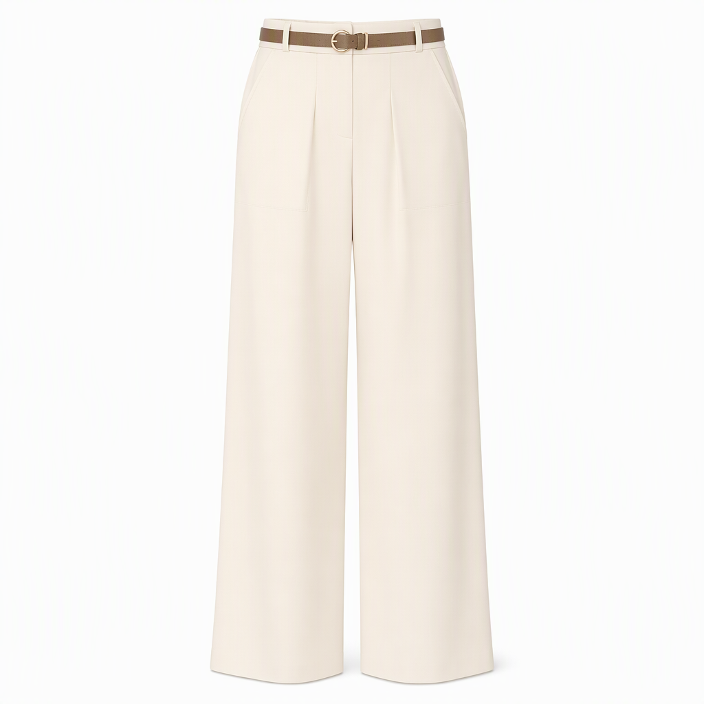 Women's Casual Wide Leg Suit Pants Autumn Winter Long Trousers