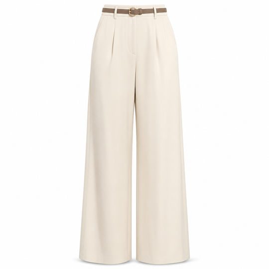 Women's Casual Wide Leg Suit Pants Autumn Winter Long Trousers