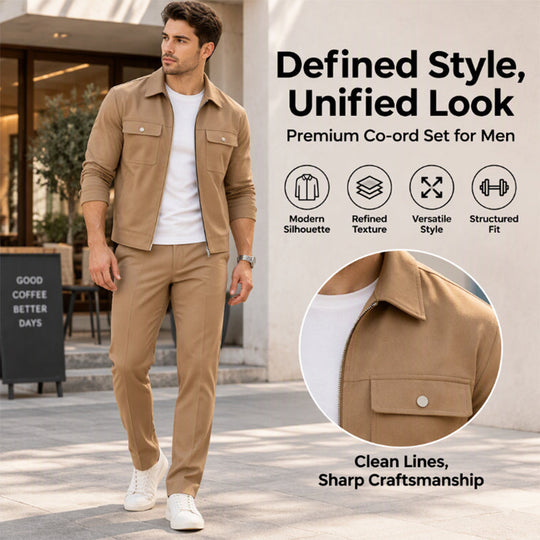 Men's Casual Stylish Jacket and Pants Set