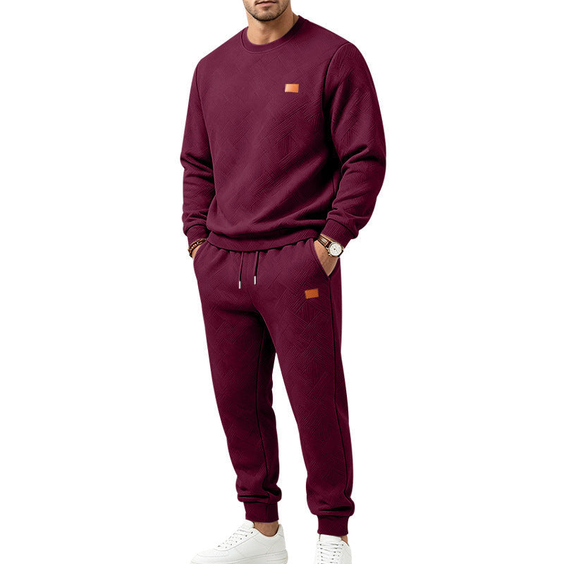 🖤Black Friday Sale:50% OFF🖤🌈 Men's Casual Textured Jacquard Sports Set