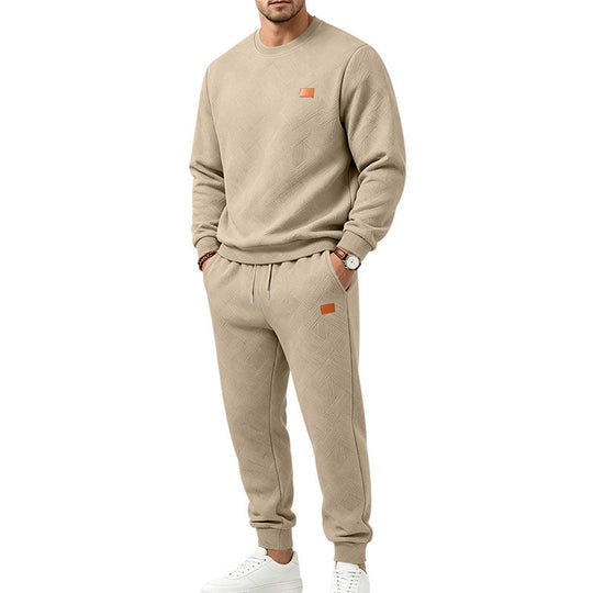 🖤Black Friday Sale:50% OFF🖤🌈 Men's Casual Textured Jacquard Sports Set