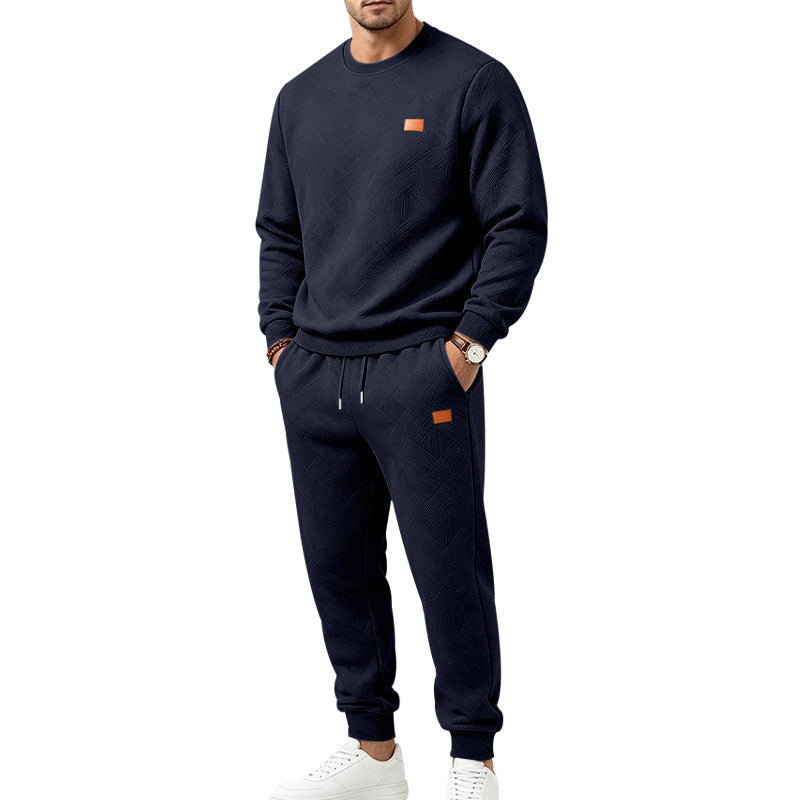 🖤Black Friday Sale:50% OFF🖤🌈 Men's Casual Textured Jacquard Sports Set