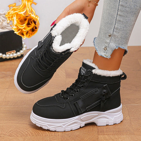 Women's Winter Warm Plush-Lined Ankle Boots