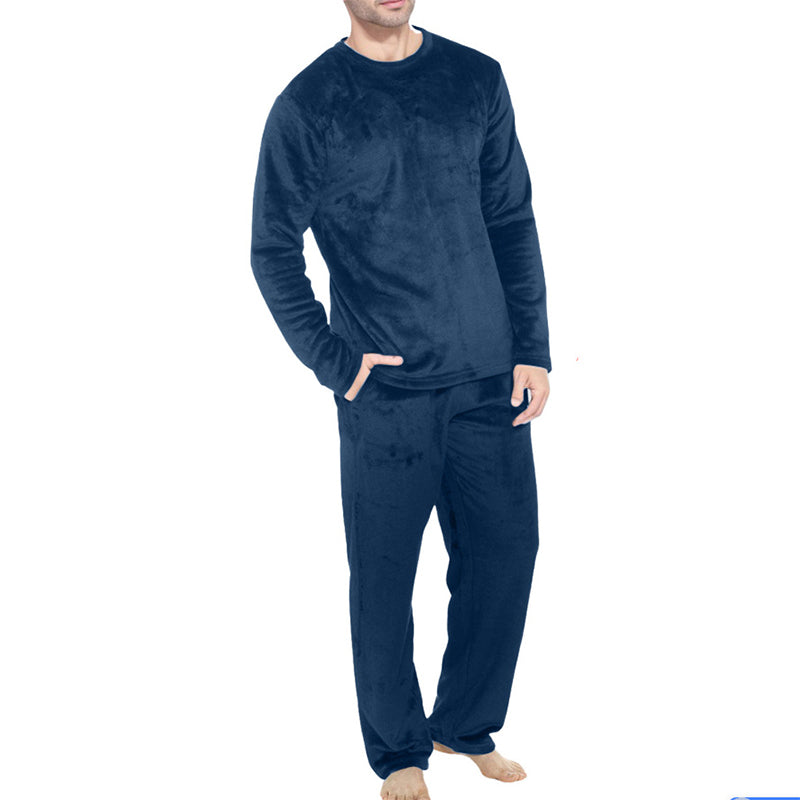 ❄️ Cozy Winter Comfort ✨ Men's Thermal Velvet Pajama Set – Soft, Warm & Perfect for Relaxing Nights 💤