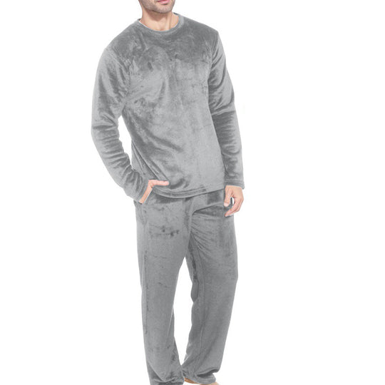 ❄️ Cozy Winter Comfort ✨ Men's Thermal Velvet Pajama Set – Soft, Warm & Perfect for Relaxing Nights 💤
