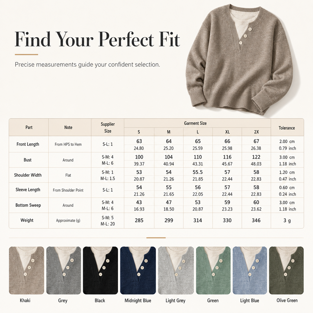 🌸Hot Sale 50% OFF💖Casual Mock Two Piece V Neck Knit Sweater with Button Details