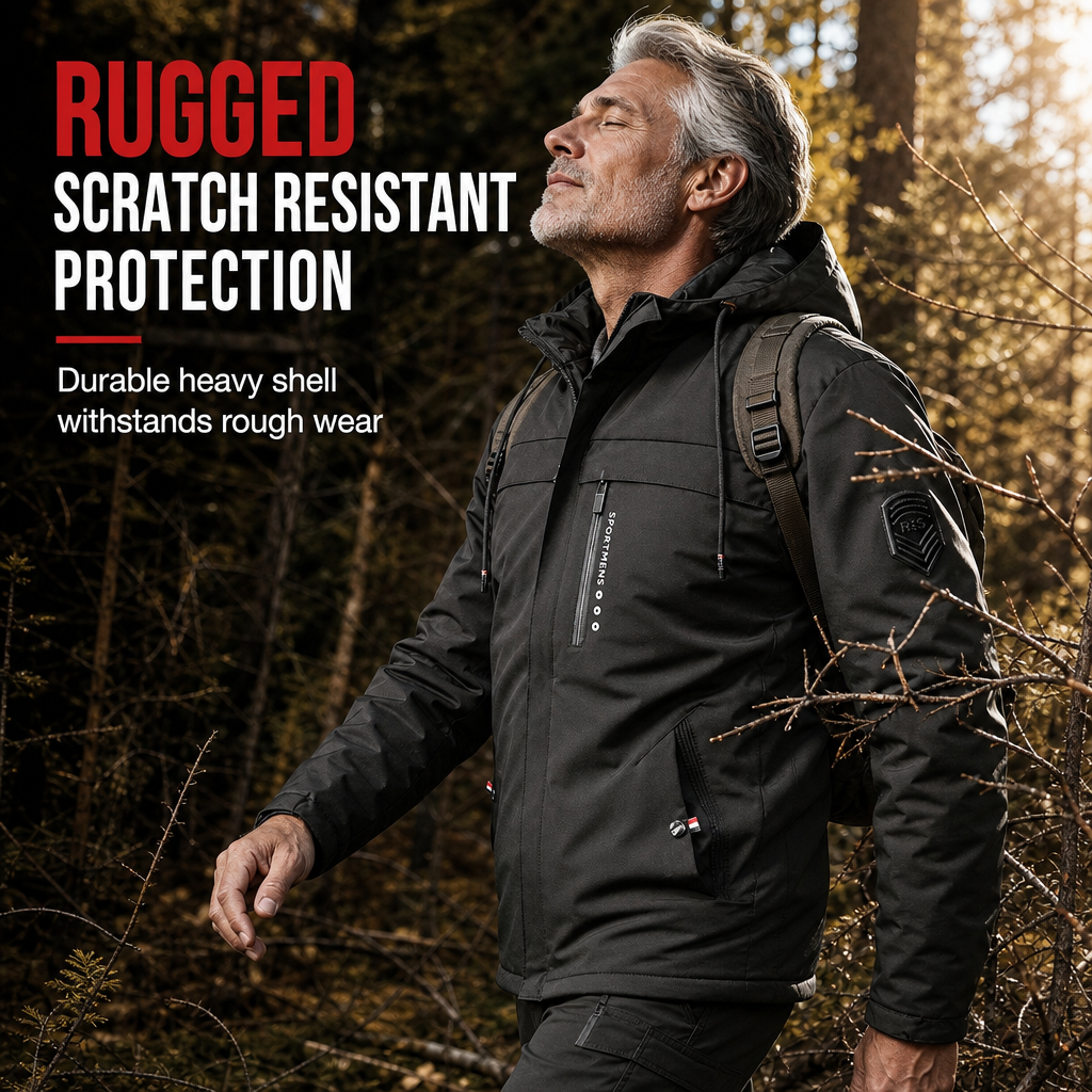 Men's American Retro Plush Lined Loose Fit Spring Autumn Coat🤎Free Shipping🔥