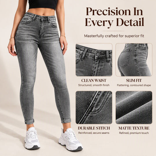 Last Chance 👖 Women's High Waisted Stretch Skinny Jeans ✨ stretch denim fabric, high waist, slim fit casual jeans