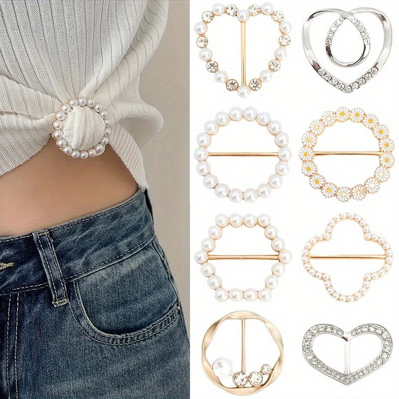 Elegant Metal Shirt Corner Buckle