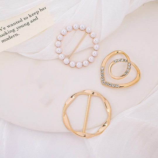 Elegant Metal Shirt Corner Buckle
