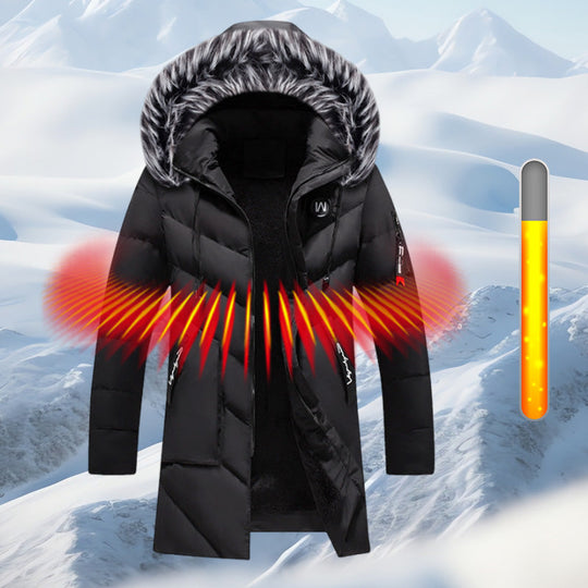 Warm Hooded Long Jacket for Cold Weather🥠𝙁𝙧𝙚𝙚 𝙎𝙝𝙞𝙥𝙥𝙞𝙣𝙜