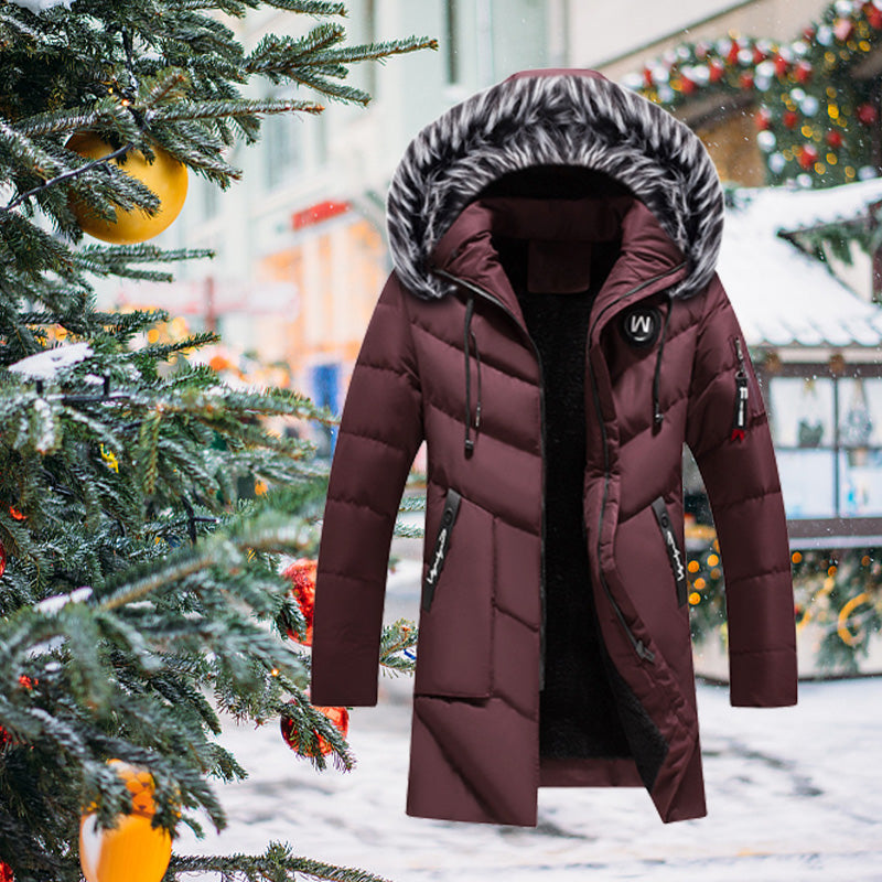 Warm Hooded Long Jacket for Cold Weather🥠𝙁𝙧𝙚𝙚 𝙎𝙝𝙞𝙥𝙥𝙞𝙣𝙜