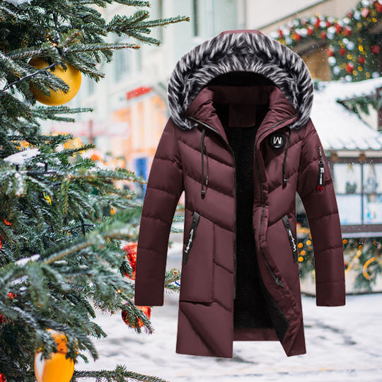 Warm Hooded Long Jacket for Cold Weather🥠𝙁𝙧𝙚𝙚 𝙎𝙝𝙞𝙥𝙥𝙞𝙣𝙜