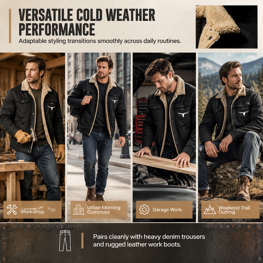 Men's Plush Lined Workwear Casual Fall Winter Warm Coat🥠𝙁𝙧𝙚𝙚 𝙎𝙝𝙞𝙥𝙥𝙞𝙣𝙜