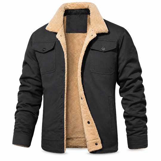 Men's Plush Lined Workwear Casual Fall Winter Warm Coat🥠𝙁𝙧𝙚𝙚 𝙎𝙝𝙞𝙥𝙥𝙞𝙣𝙜