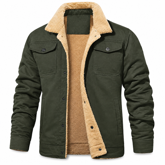 Men's Plush Lined Workwear Casual Fall Winter Warm Coat🥠𝙁𝙧𝙚𝙚 𝙎𝙝𝙞𝙥𝙥𝙞𝙣𝙜