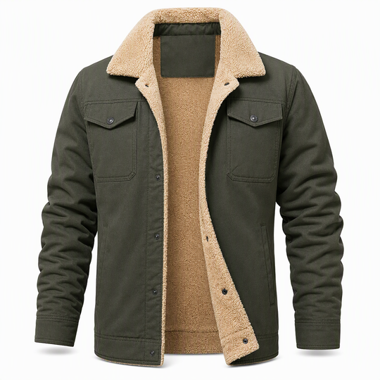 Men's Plush Lined Workwear Casual Fall Winter Warm Coat🥠𝙁𝙧𝙚𝙚 𝙎𝙝𝙞𝙥𝙥𝙞𝙣𝙜