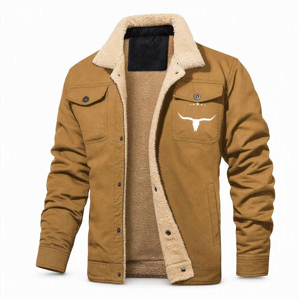 Men's Plush Lined Workwear Casual Fall Winter Warm Coat🥠𝙁𝙧𝙚𝙚 𝙎𝙝𝙞𝙥𝙥𝙞𝙣𝙜