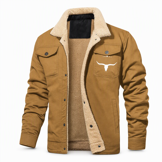 Men's Plush Lined Workwear Casual Fall Winter Warm Coat🥠𝙁𝙧𝙚𝙚 𝙎𝙝𝙞𝙥𝙥𝙞𝙣𝙜
