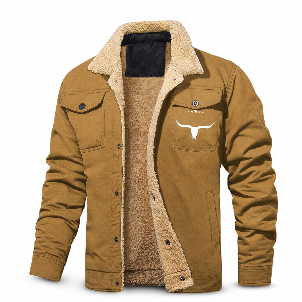 Men's Plush Lined Workwear Casual Fall Winter Warm Coat🥠𝙁𝙧𝙚𝙚 𝙎𝙝𝙞𝙥𝙥𝙞𝙣𝙜
