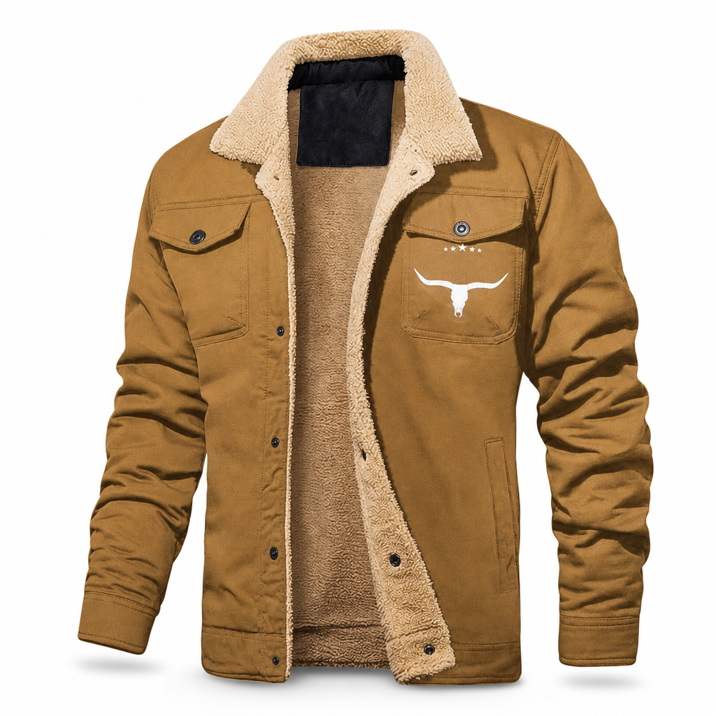 Men's Plush Lined Workwear Casual Fall Winter Warm Coat🥠𝙁𝙧𝙚𝙚 𝙎𝙝𝙞𝙥𝙥𝙞𝙣𝙜