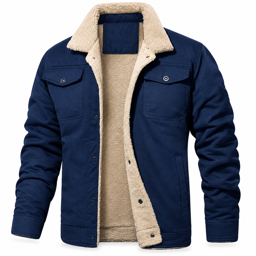 Men's Plush Lined Workwear Casual Fall Winter Warm Coat🥠𝙁𝙧𝙚𝙚 𝙎𝙝𝙞𝙥𝙥𝙞𝙣𝙜