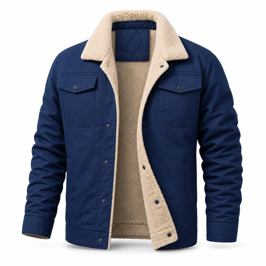 Men's Plush Lined Workwear Casual Fall Winter Warm Coat🥠𝙁𝙧𝙚𝙚 𝙎𝙝𝙞𝙥𝙥𝙞𝙣𝙜