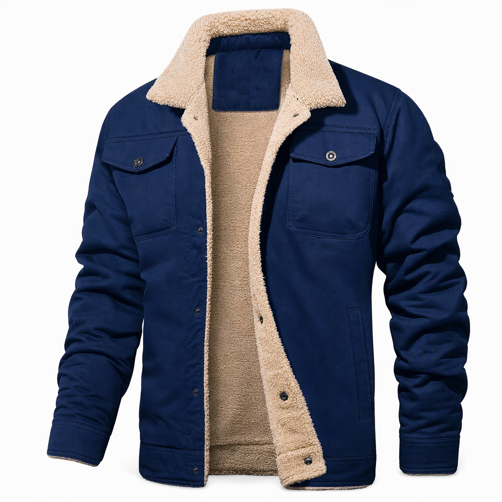 Men's Plush Lined Workwear Casual Fall Winter Warm Coat🥠𝙁𝙧𝙚𝙚 𝙎𝙝𝙞𝙥𝙥𝙞𝙣𝙜